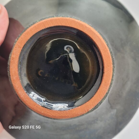 Vintage Blue Mountain Flower Tea Light Candle Holder - Picture 6 of 10